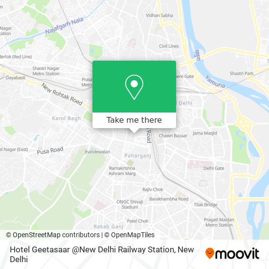 Hotel Geetasaar @New Delhi Railway Station map