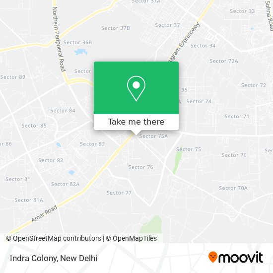 Indra Colony map