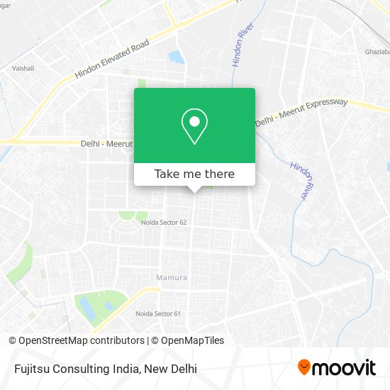 Fujitsu Consulting India map