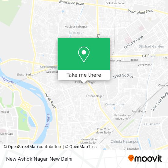 New Ashok Nagar map