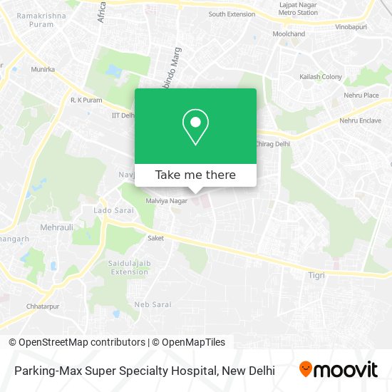 Parking-Max Super Specialty Hospital map