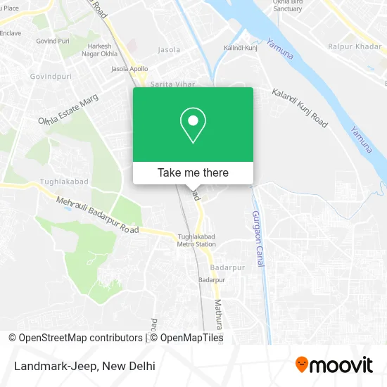 Landmark-Jeep map