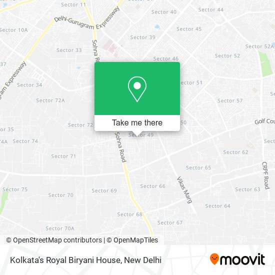 Kolkata's Royal Biryani House map