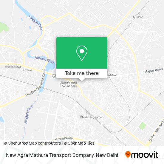 New Agra Mathura Transport Company map