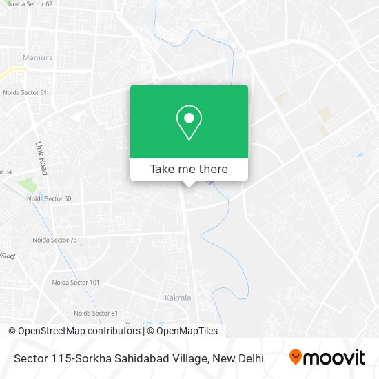 Sector 115-Sorkha Sahidabad Village map
