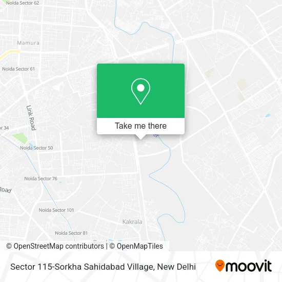 Sector 115-Sorkha Sahidabad Village map