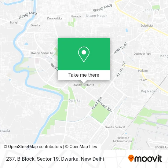 237, B Block, Sector 19, Dwarka map