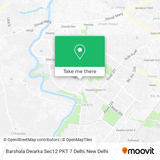 Barshala Dwarka Sec12 PKT 7 Delhi map
