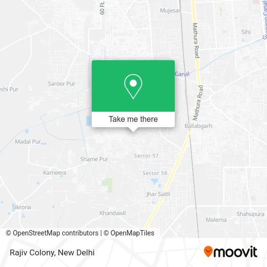 Rajiv Colony map