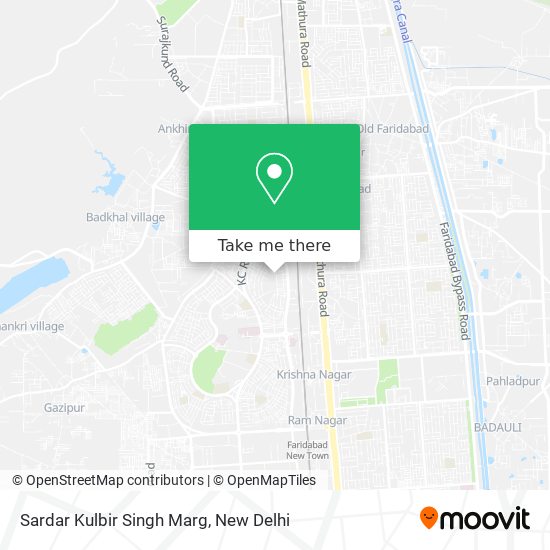 Sardar Kulbir Singh Marg map