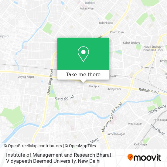 Institute of Management and Research Bharati Vidyapeeth Deemed University map