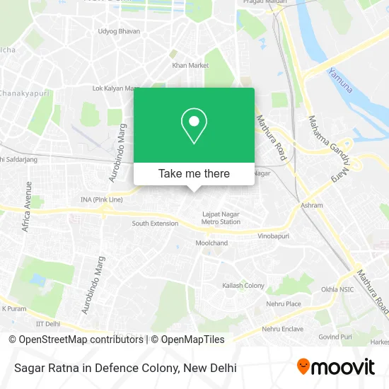 Sagar Ratna in Defence Colony map