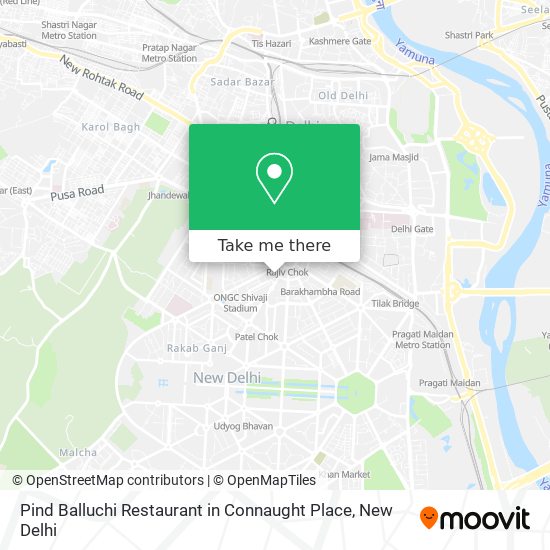 Pind Balluchi Restaurant in Connaught Place map