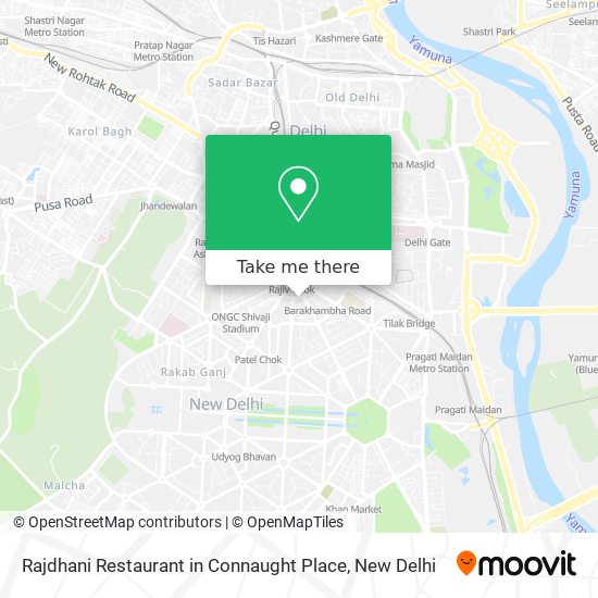 Rajdhani Restaurant in Connaught Place map