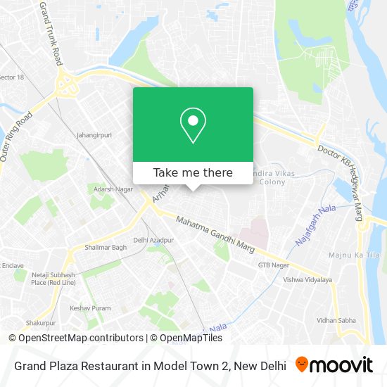 Grand Plaza Restaurant in Model Town 2 map