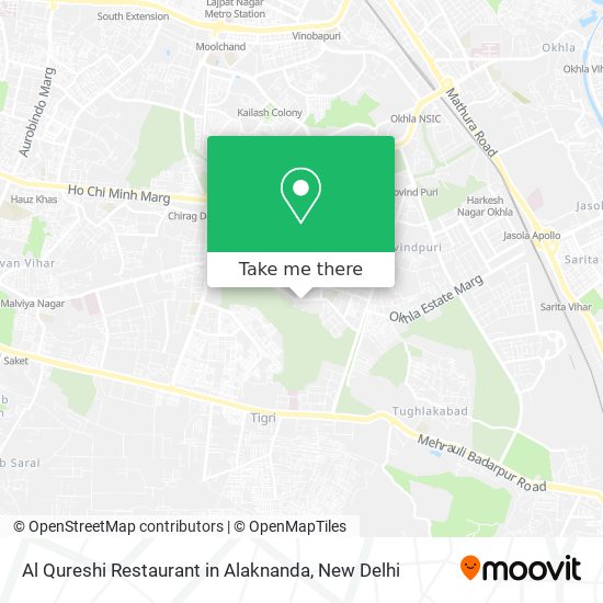 Al Qureshi Restaurant in Alaknanda map