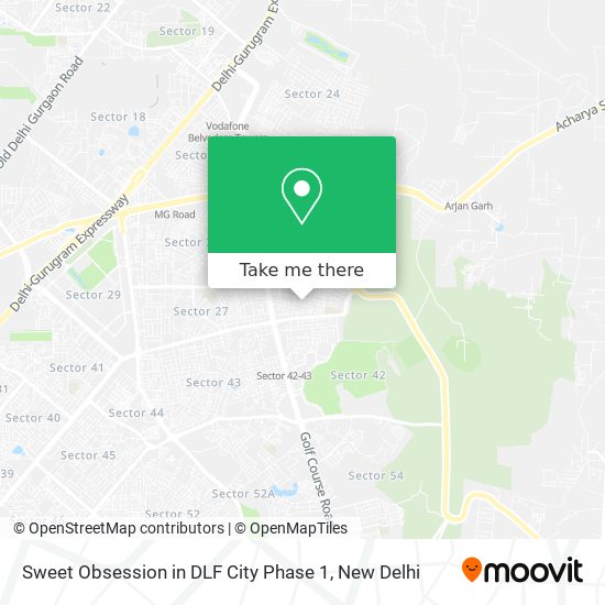 Sweet Obsession in DLF City Phase 1 map