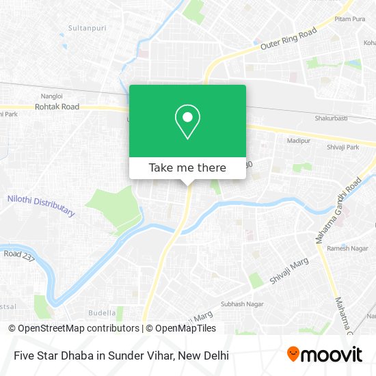 Five Star Dhaba in Sunder Vihar map