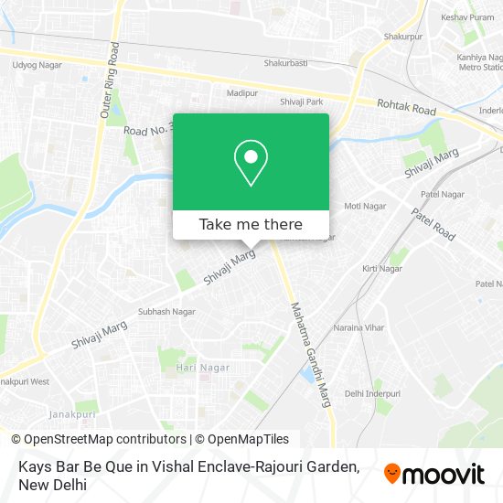 Kays Bar Be Que in Vishal Enclave-Rajouri Garden map
