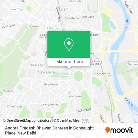 Andhra Pradesh Bhawan Canteen in Connaught Place map