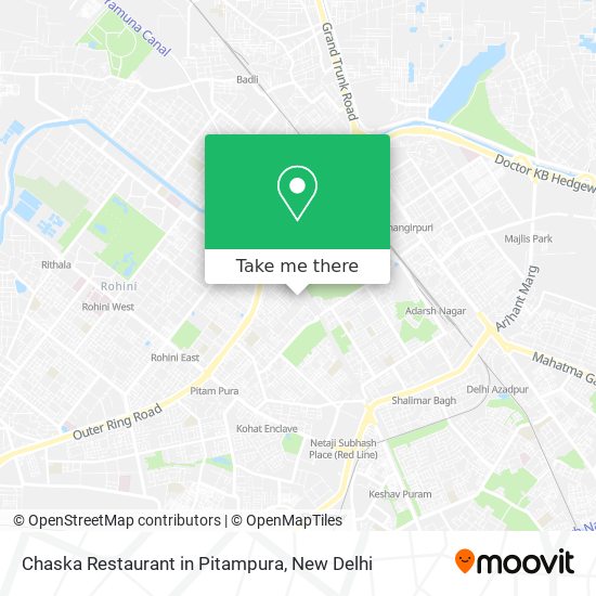 Chaska Restaurant in Pitampura map