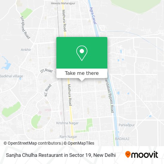 Sanjha Chulha Restaurant in Sector 19 map