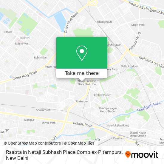 Raabta in Netaji Subhash Place Complex-Pitampura map