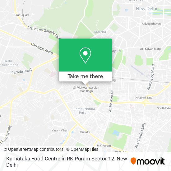 Karnataka Food Centre in RK Puram Sector 12 map