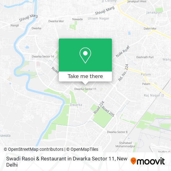 Swadi Rasoi & Restaurant in Dwarka Sector 11 map
