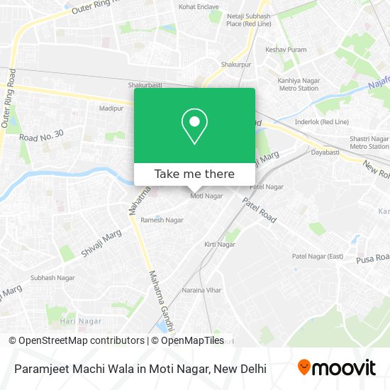 Paramjeet Machi Wala in Moti Nagar map