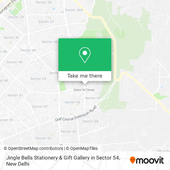 Jingle Bells Stationery & Gift Gallery in Sector 54 map