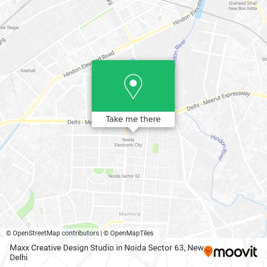 Maxx Creative Design Studio in Noida Sector 63 map