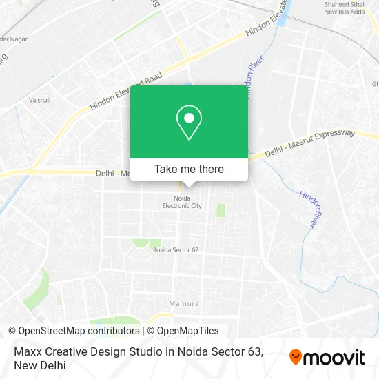 Maxx Creative Design Studio in Noida Sector 63 map