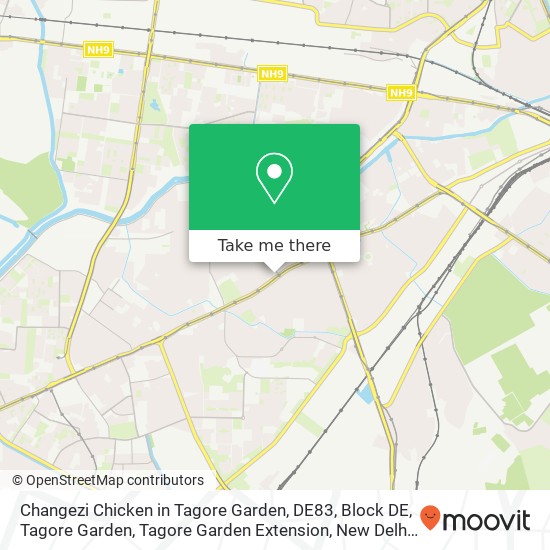 Changezi Chicken in Tagore Garden, DE83, Block DE, Tagore Garden, Tagore Garden Extension, New Delh map