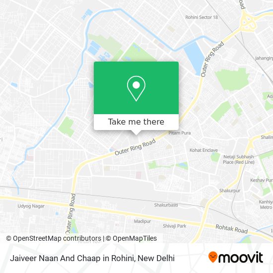 Jaiveer Naan And Chaap in Rohini map