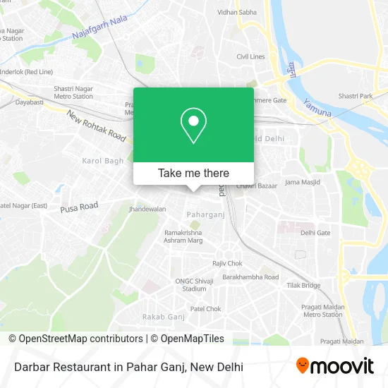 Darbar Restaurant in Pahar Ganj map
