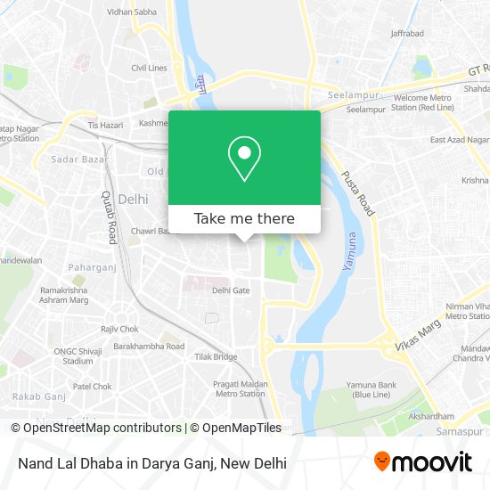 Nand Lal Dhaba in Darya Ganj map