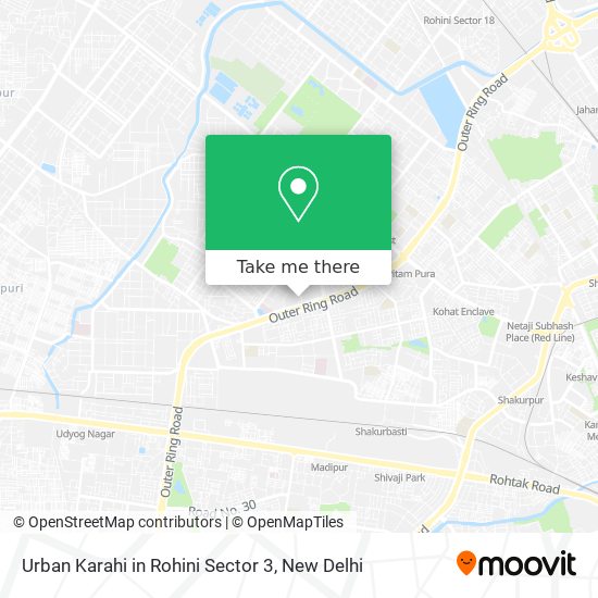 Urban Karahi in Rohini Sector 3 map