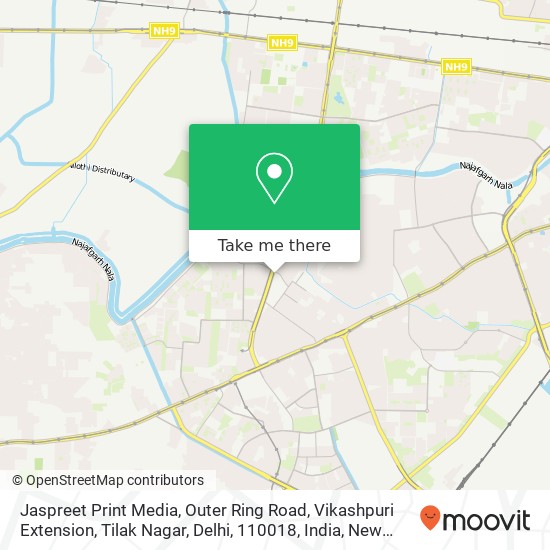 Jaspreet Print Media, Outer Ring Road, Vikashpuri Extension, Tilak Nagar, Delhi, 110018, India map