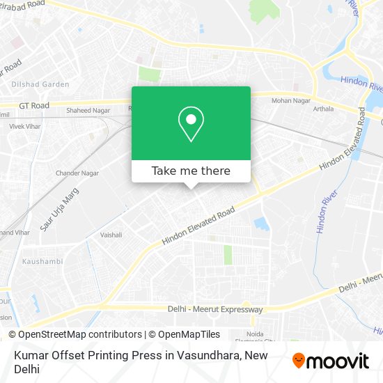 Kumar Offset Printing Press in Vasundhara map