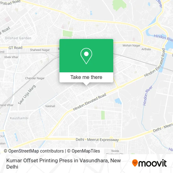 Kumar Offset Printing Press in Vasundhara map