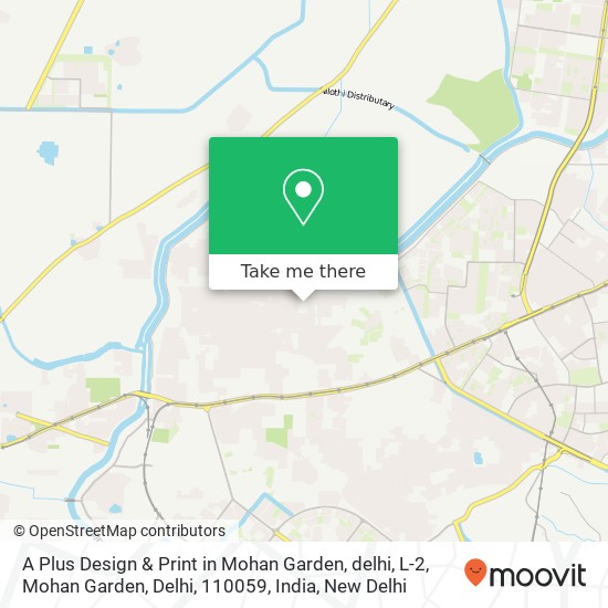 A Plus Design & Print in Mohan Garden, delhi, L-2, Mohan Garden, Delhi, 110059, India map