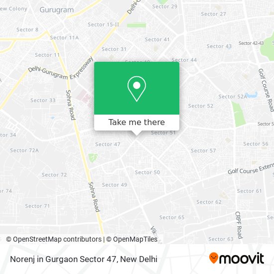 Norenj in Gurgaon Sector 47 map