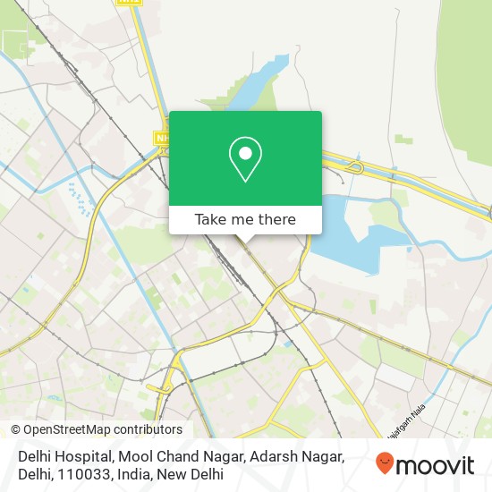 Delhi Hospital, Mool Chand Nagar, Adarsh Nagar, Delhi, 110033, India map