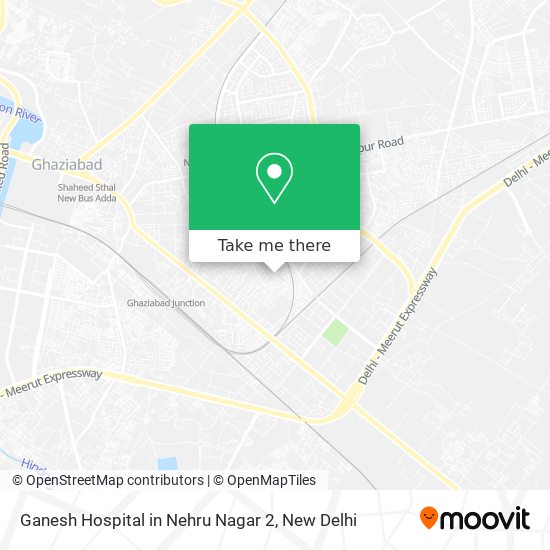 Ganesh Hospital in Nehru Nagar 2 map
