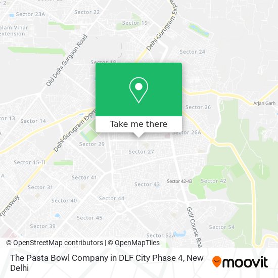 The Pasta Bowl Company in DLF City Phase 4 map
