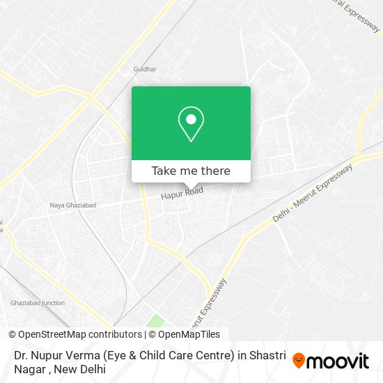 Dr. Nupur Verma (Eye & Child Care Centre) in Shastri Nagar map