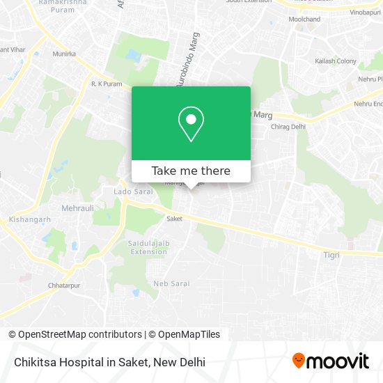 Chikitsa Hospital in Saket map