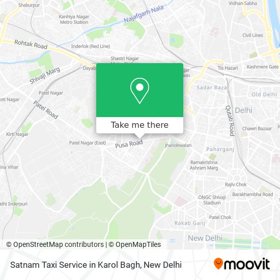 Satnam Taxi Service in Karol Bagh map