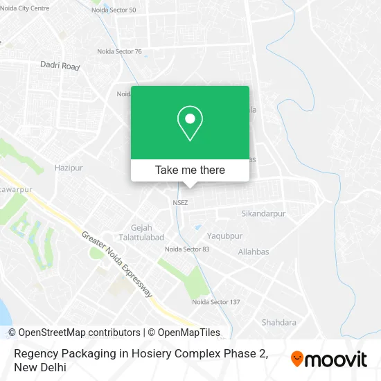 Regency Packaging in Hosiery Complex Phase 2 map